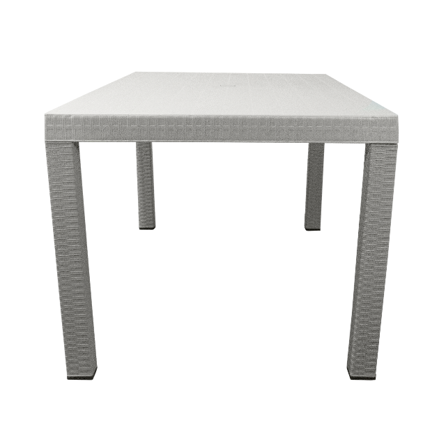 MESA PLAS MACAO P/6 PERSONAS ARMABLE BEIGE SANCHIA