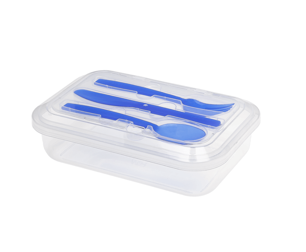 TAPER PLAS REC 1 LT JUNIOR C/CUBIERTOS MYR 1051