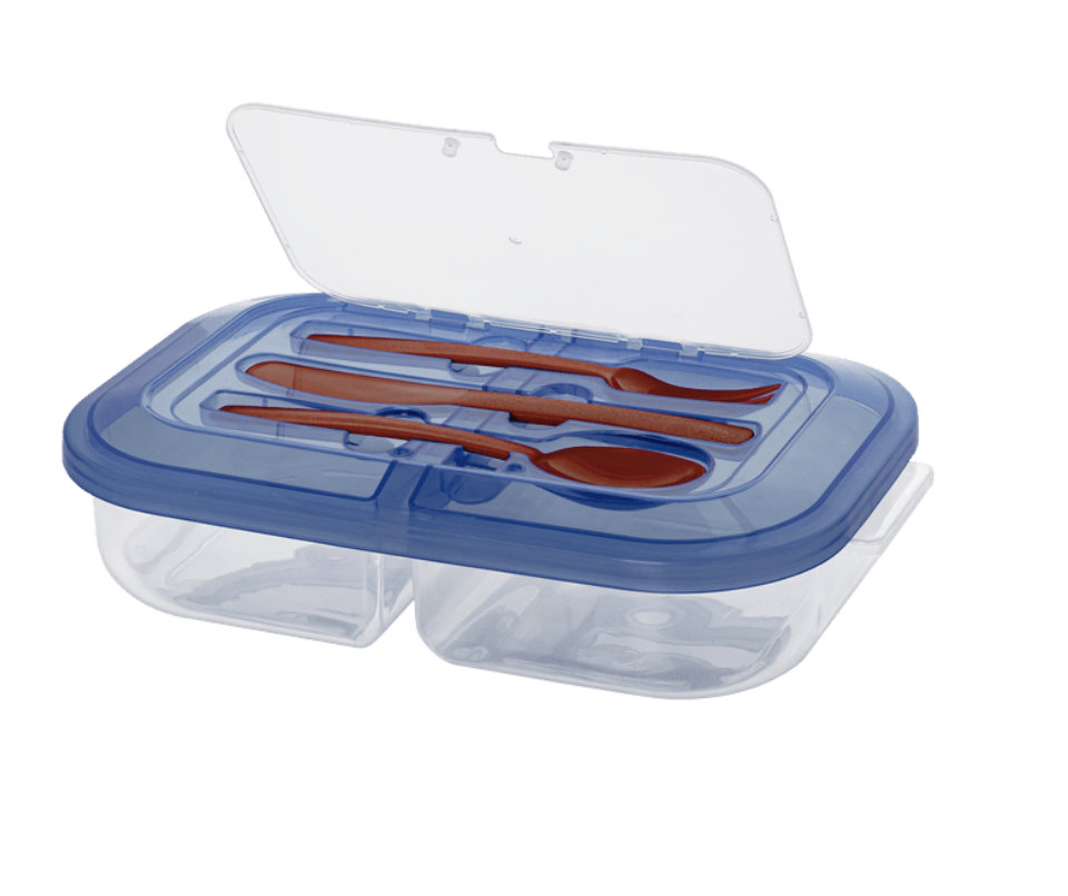 TAPER PLAS REC 2 DIV C/CUBIERTOS MYR 1894