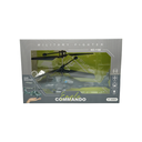 HELICOPTERO MILITAR CAJA 22X14 CM BATERIA RECARGABLE GIGI