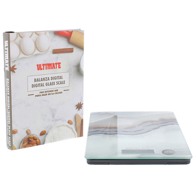PESA P/ COCINA DIGITAL VID 20X15CM ULTIMATE 739-04920