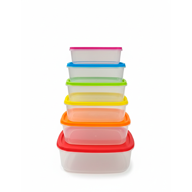 SET 7 PZ ENVASES PLAS RECT C/T COL SURT WINDROSE MAYS 723-04185