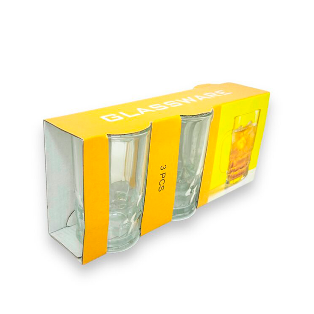 SET 3 JARRA VID 12 OZ OVALO ABAJO SP230776 YJ16-3 