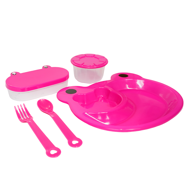 SET PLATO PLAS RANA C/ACCESORIOS 10570