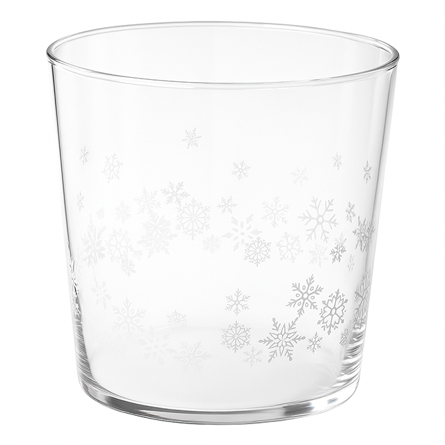 VASO VID 13.25 OZ CORTO TRANS DECO NAV SNOWFLAKE ELEGANCE LIBBEY 6680