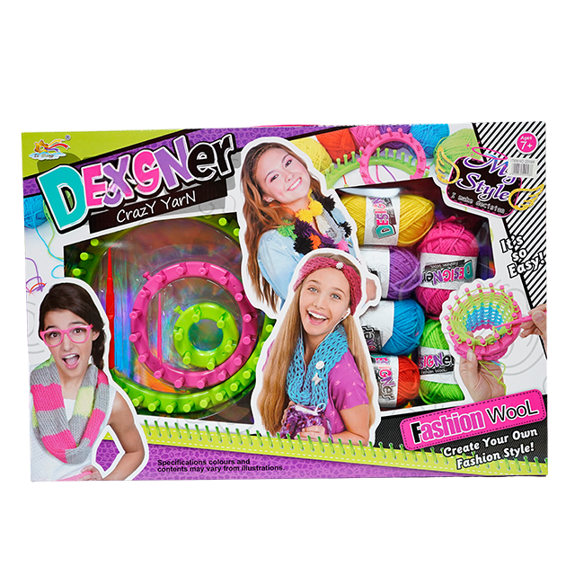 SET 3 TELARES P/TEJER C/LANA+AGUJAS CAJ ZD048