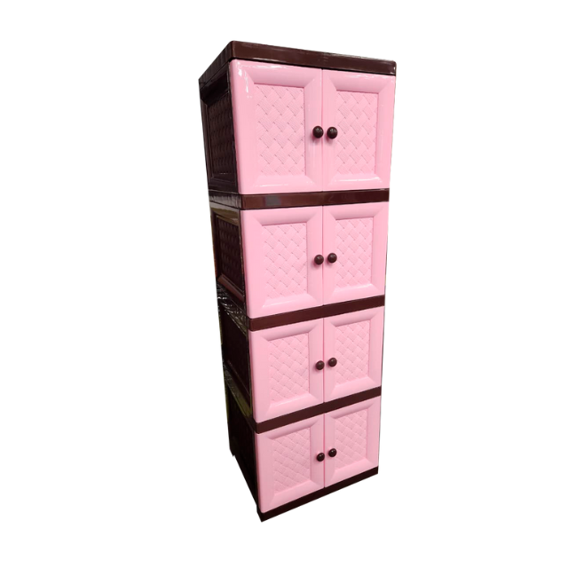 ARMARIO PLAS PRACTICO 8 PUERTAS CF/ROSA MEGA