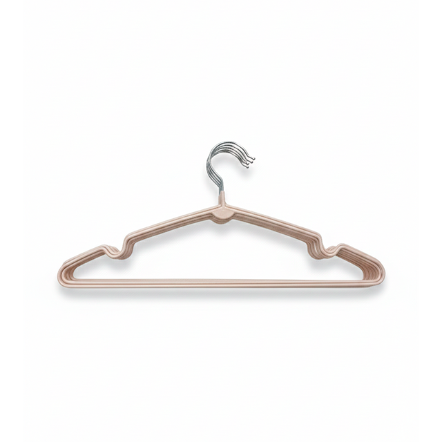 GANCHO P/ROPA MET/FORRADO 10PZ ZS-8615