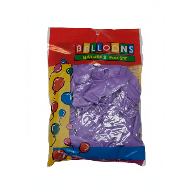 GLOBO 11 PASTEL LILA 50 PZ NATUREST FINNEST 904220