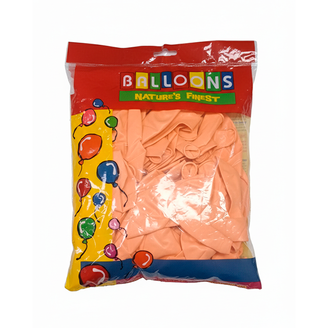 GLOBO 11 PASTEL MELOCOTON 100 PZ 702727