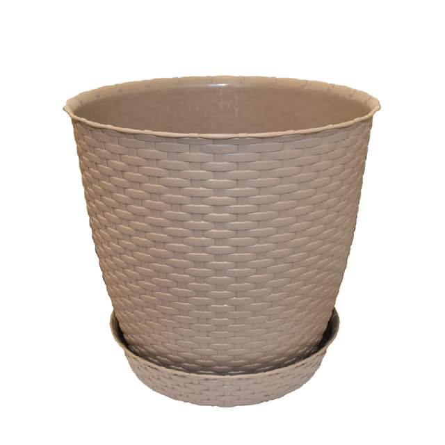 MACETA PLAS RED EST RATAN Ø33X30 CM REYPLAST MCX142000