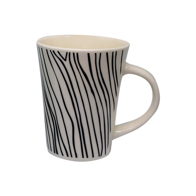 TAZA CERA 12 OZ CONI DECO BL/NG WJ-C0890