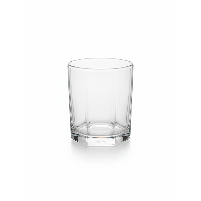 VASO VID OCTAGONAL CORTO 163 ML Y1001-3