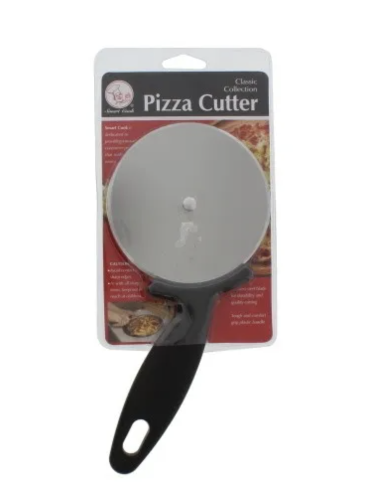 CORTADOR P/PIZZA ACER 28X12X1 CM LISO NG/PLAT SMART COOK MAYS 743-9063731