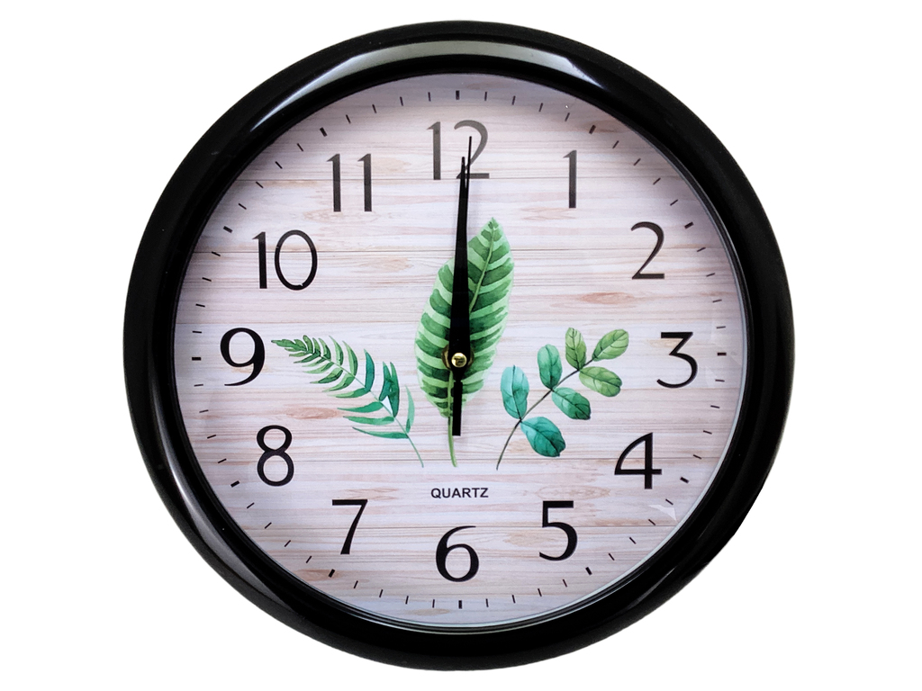 RELOJ PARED 27 CM DIS HOJAS NG/ROS/VD TIMES TOWER MAYS 602-39186