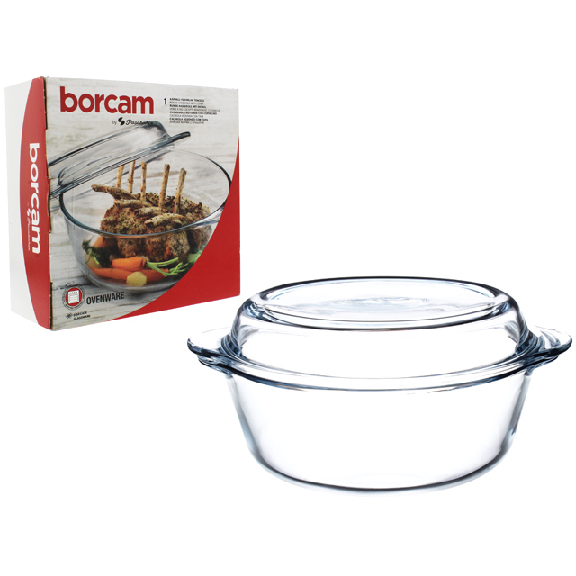 CACEROLA VID 2100CC/71 OZ BORCAM C/T TRANS PASABAHCE 748-59003
