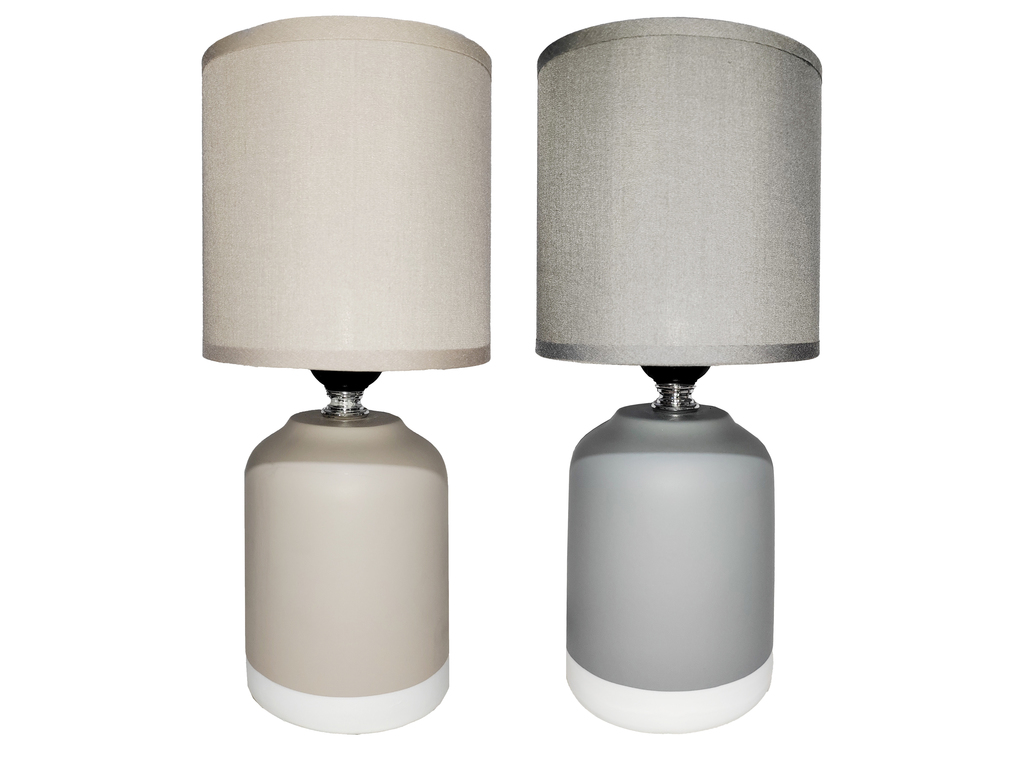 LAMPARA MESA CERA/TELA 10.5" DECORE 604-05657