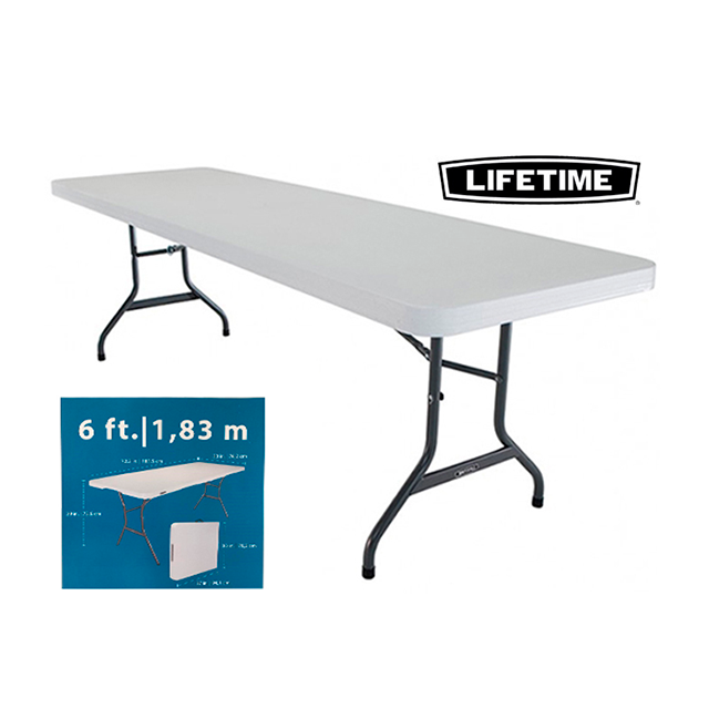MESA PLEGABLE 6' HDPE/ACER LIFETIME 852-5011