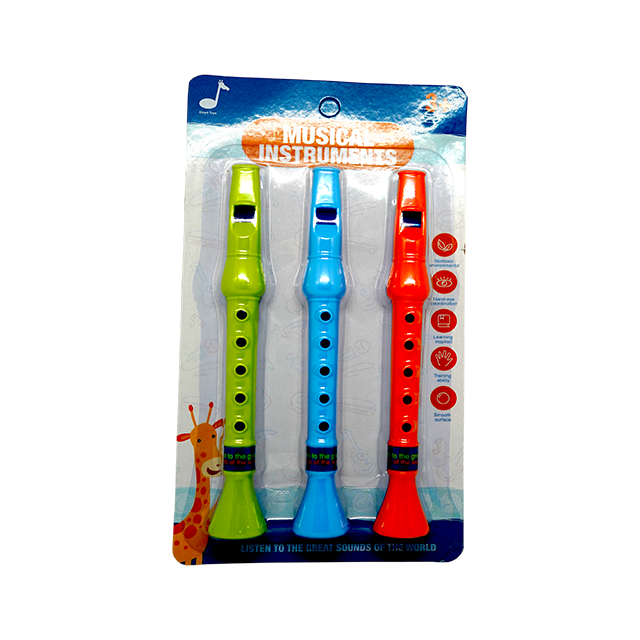 SET 3 FLAUTAS 19 CM COLORES BLIS 6825E/9375