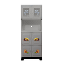 CHINERO PLAS TERESITA RATAN 4 NIV C/2 PTAS VID 160X60.5X40 CM DECO BEIGE SANCHIA