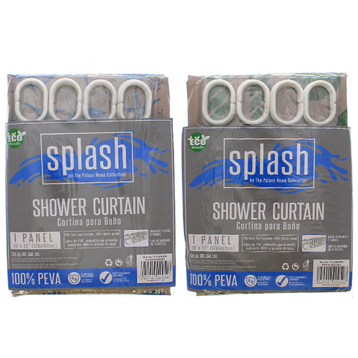 [15012501] CORTINAS P/BAÑO PLAS 70X72" THE PALACE HOME 711-0490959