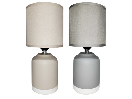 [15012616] LAMPARA MESA CERA/TELA 10.5" DECORE 604-05657