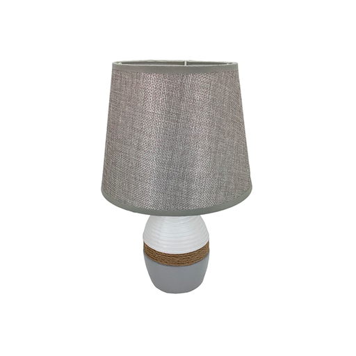 [15012446] LAMPARA MESA CERA/TELA 31.5 CM DECORE 604-01363A