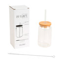 VASO VID C/CARRIZO 16OZ/475ML LIFE ART MAYS 751-01063