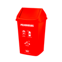 CONTENEDOR URBANO/BASURERO PLAS #80 75 LT C/T VAIVEN PELIGROSOS RJ REYPLAST TCX037597