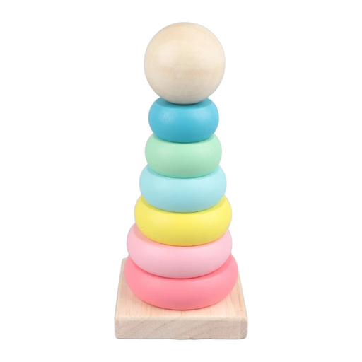 [15012858] JUEGO AROS C/BASE MAD 14 CM COLORES GIGI