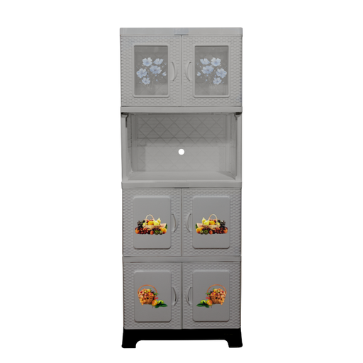 [15013075] CHINERO PLAS TERESITA RATAN 4 NIV C/2 PTAS VID 160X60.5X40 CM DECO BEIGE SANCHIA