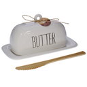 MANTEQUILLERA DOLOMITA 2 PZ 19.5X10X10 CM BL/CH LIFE ART 705-06334