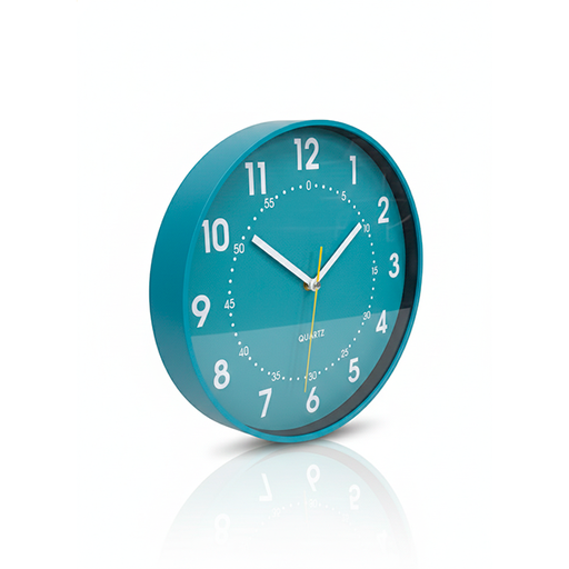 [15014348] RELOJ PARED PLAS 12" RED COL SURT TIMES TOWER MAYS 602-01355