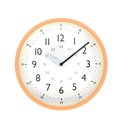 RELOJ PARED PLAS 12" RED CORAL TIMES TOWER 602-2006197