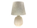 LAMPARA MESA 31 CM CERA/TELA CREMA DECORE MAYS 604-05217