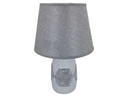 LAMPARA MESA 35 CM CERA/TELA BL/NG DECORE 604-01368A