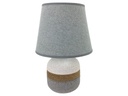 LAMPARA MESA 31 CM CERA/TELA GRIS DECORE MAYS 604-04680