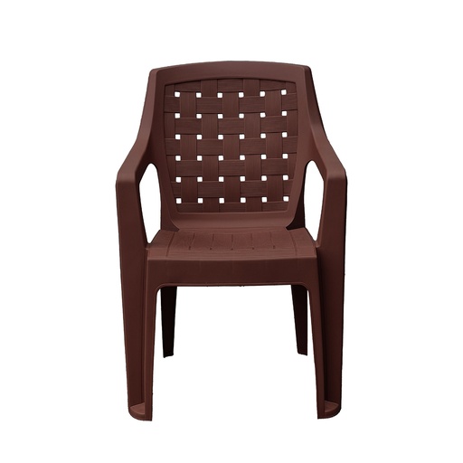 [15014416] SILLA PLAS EILAT C/B RESP RATAN CHOCO PREMIUM GUATEPLAST AR011445-PCH-0