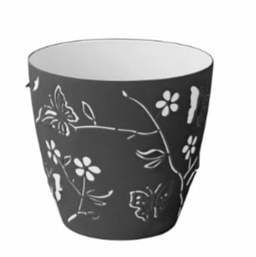 [15015214] MACETA PLAS MARIPOSA 14 CM #1 BL/NG MEGA