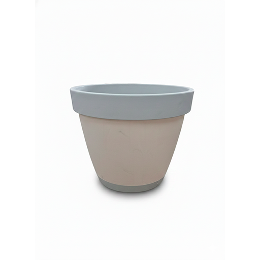 [15015237] MACETA PLAS DOBLE 38 CM #4 GRIS MEGA