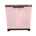 GABINETE/MESA NOCHE PLAS 60X64X36 CM 2 PTAS C/LLAVE ROSA POWER PLANET MEGA