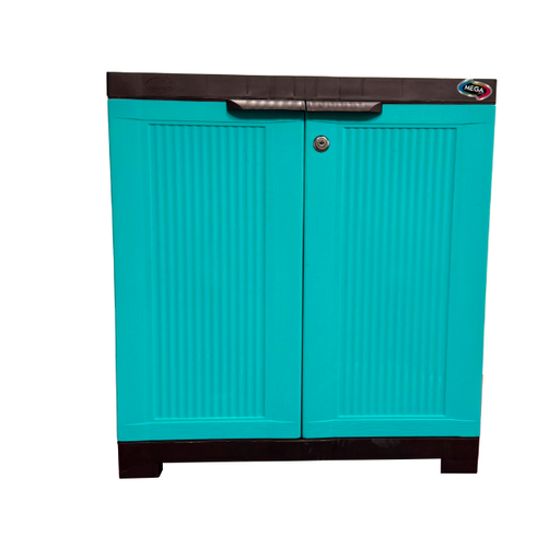 [15015249] GABINETE/MESA NOCHE PLAS 60X64X36 CM 2 PTAS C/LLAVE TURQ POWER PLANET MEGA