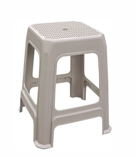 [15015255] BANCO PLAS CUAD MIMBRE BEIGE MEGA