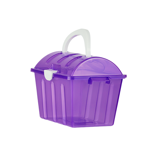 [15015424] LONCHERITA BAUL PLAS 2.3 LT 22.7x16x16.6 CM TRANS PLASTIKITO IN232