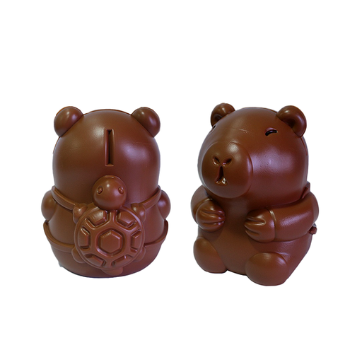 [16000208] DOCENA ALCANCIA PLAS CAPIBARA 19 CM MED C/TORTUGA ATRAS ALCAPLAST APG-1219