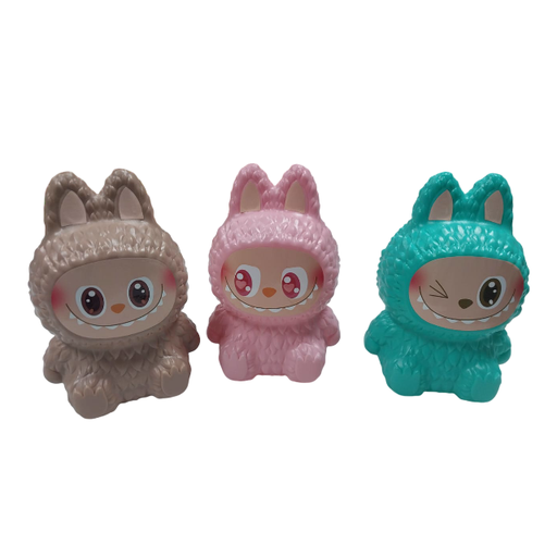 [16000215] DOCENA ALCANCIA PLAS LABUBU LISA 21.5 CM APROX PLASTIKITO SP259