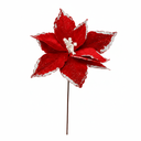 PASCUA TELA NAVIDEÑA C/BL ORILLA 27 CM APROX BEIGE NEV UN X28373