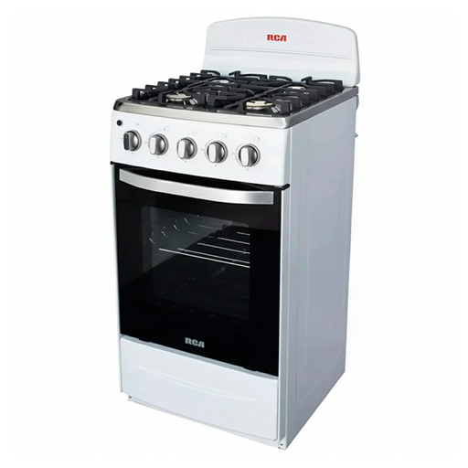 [15015837] COCINA GAS 4 QUEM ACER INOX 20" C/LUZ HORNO BL RCA RCCR20