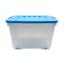 CAJA PLAS ALMACENAMIENTO 54 LT C/RUEDAS CEL TURQ MEGA 32758