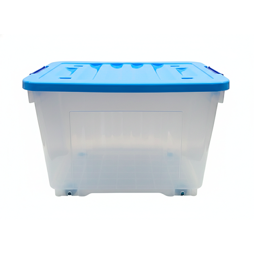 [15015941] CAJA PLAS ALMACENAMIENTO 90 LT C/RUEDAS CEL TURQ MEGA 32759